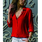 Camicia elegante donna maniche lunghe - Francesca